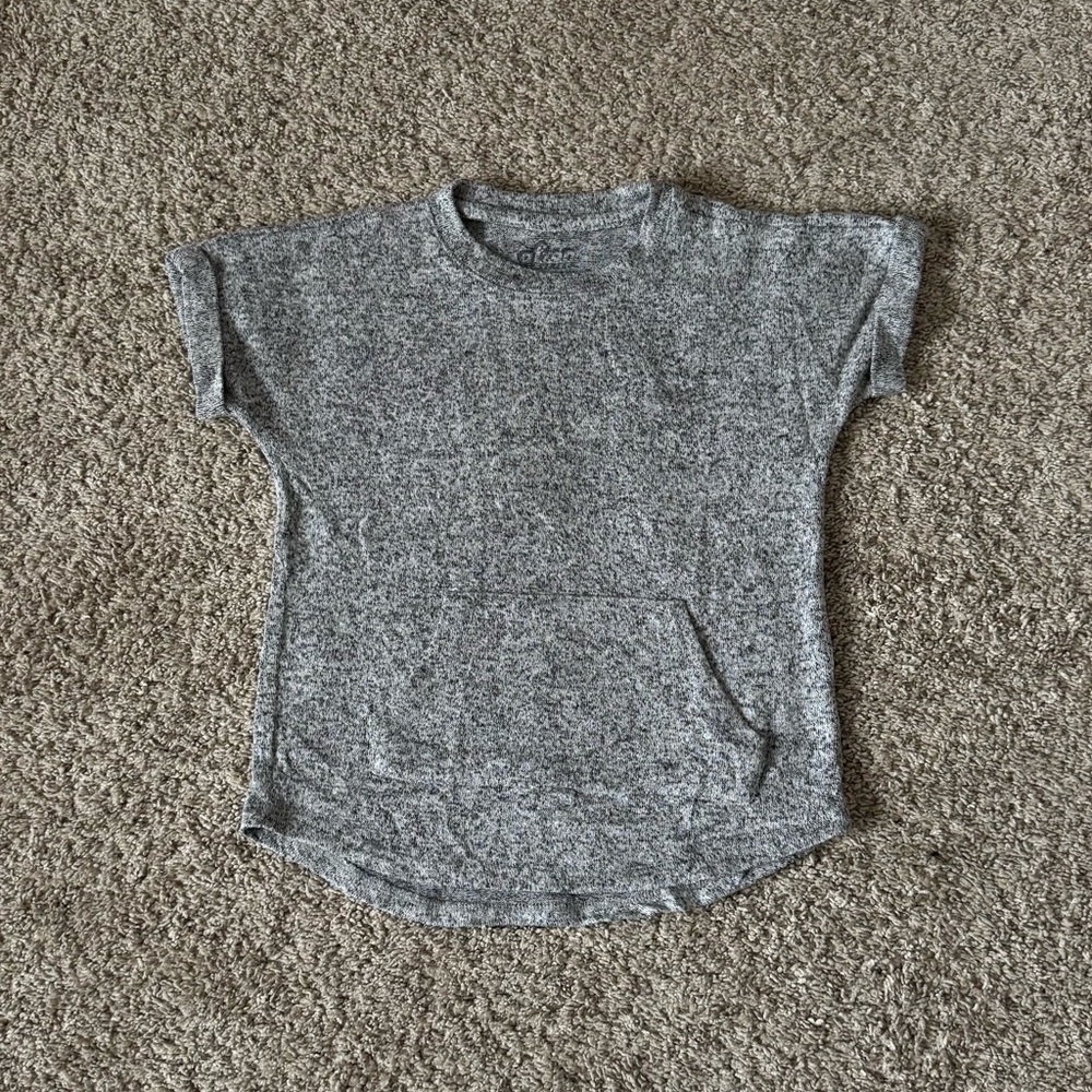 Afton Street Toddler boys short sleeve T-shirt tee heather gray size 4T
